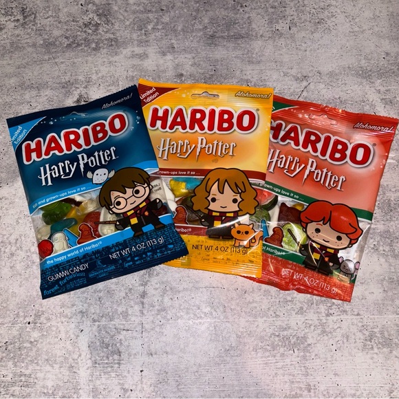 Set of 3 - Harry Potter Haribo Collector’s Set Harry Potter, Hermione Granger - Picture 1 of 8